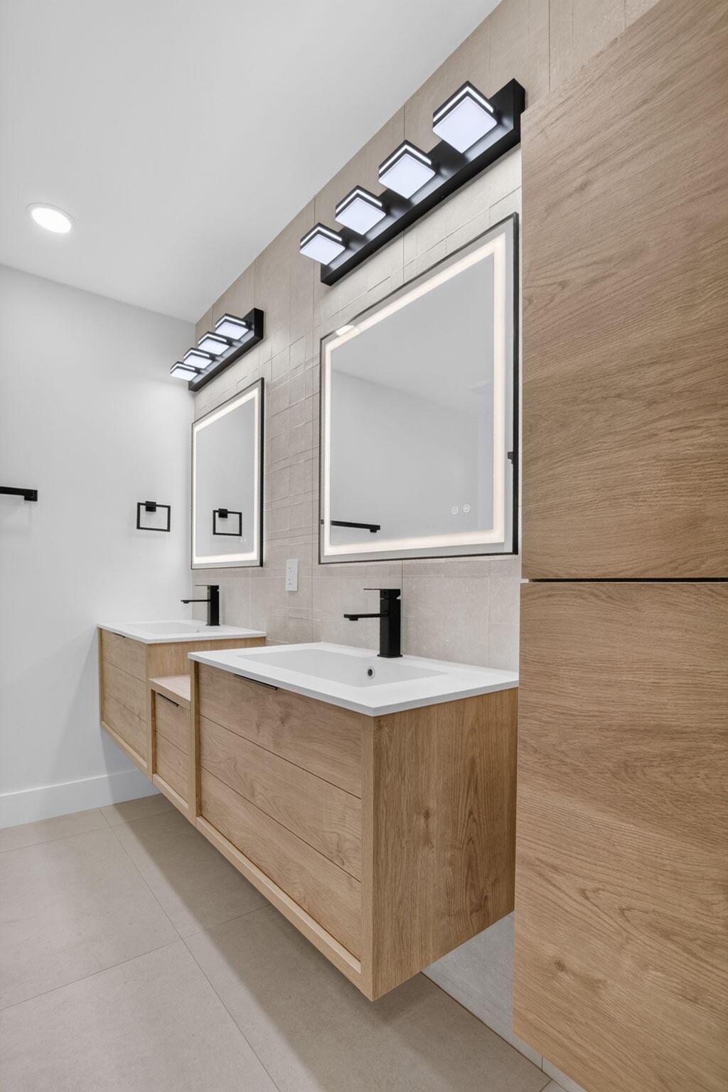 8306 Summersong Terrace Boca Raton, FL 33496 - Photo 33 of 51 a bathroom with a sink vanity and mirror
