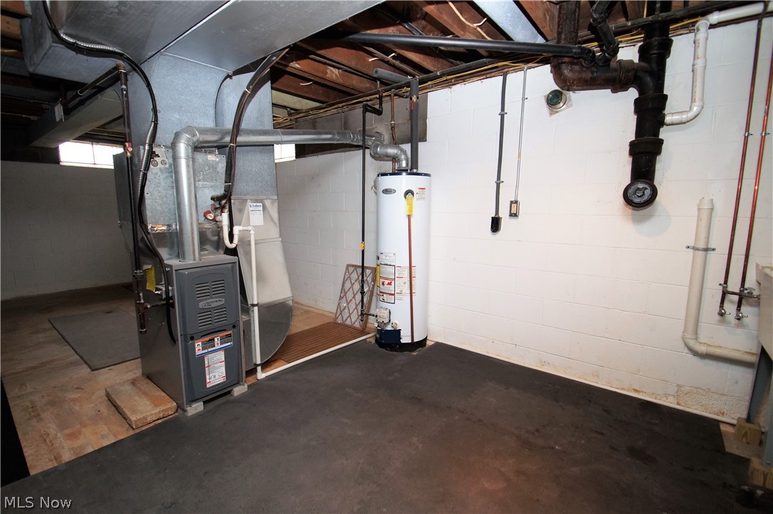 607 Gougler Road Akron, OH 44319 - Photo 22 of 27 Unfinished portion of the basement.