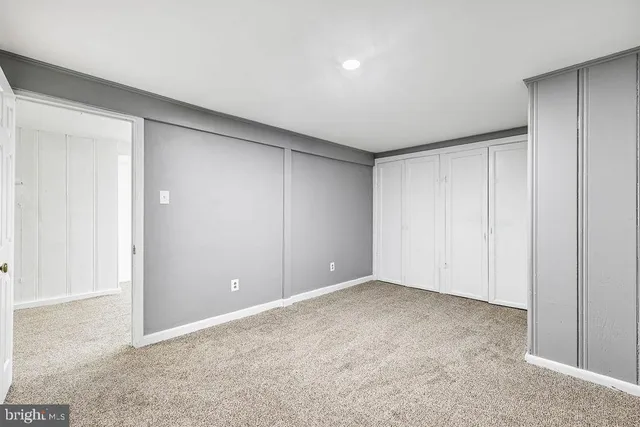 a view of an empty room