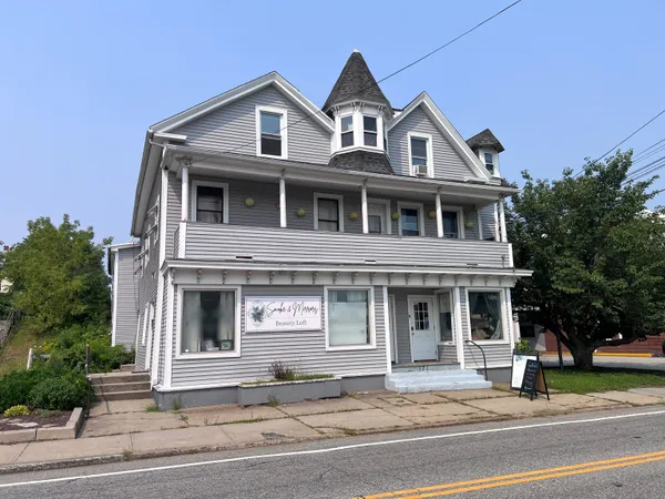 a front view of a house