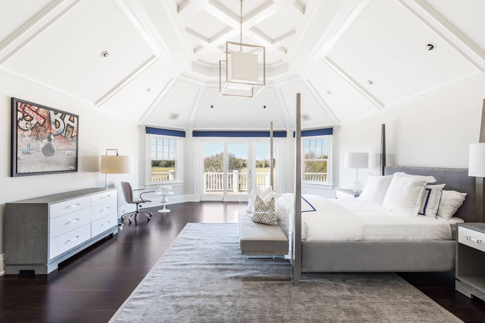 612 Halsey Lane Bridgehampton, NY 11932 - Photo 24 of 31 a living room with furniture and a chandelier