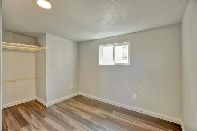 a view of a balcony with an outdoor space