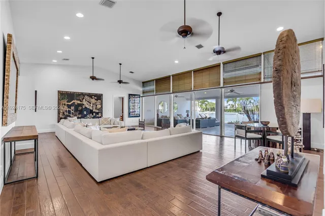 a view of living room with furniture and window