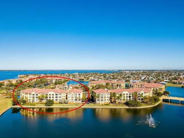 a view of a ocean with city