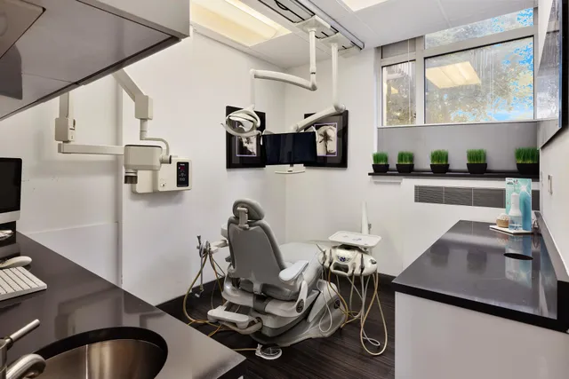 a view of a workspace with furniture