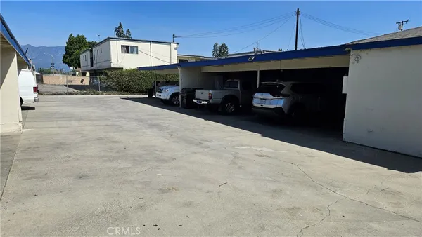 a view of a car garage