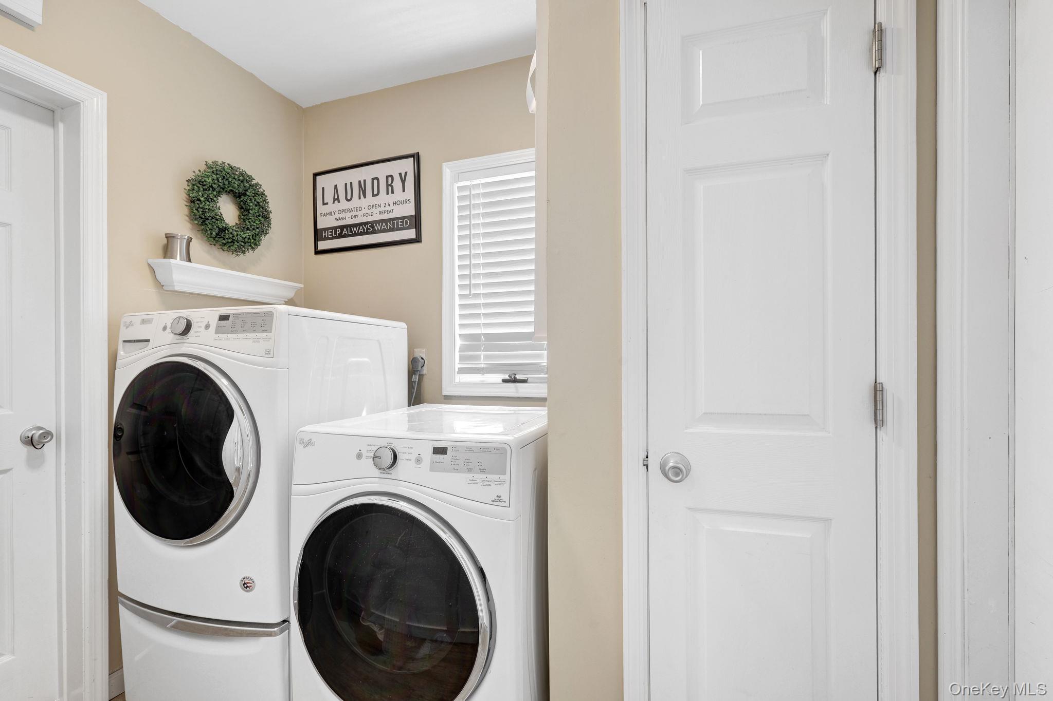90 M And M Road Middletown, NY 10940 - Photo 21 of 50 a view of a hallway with washer and dryer