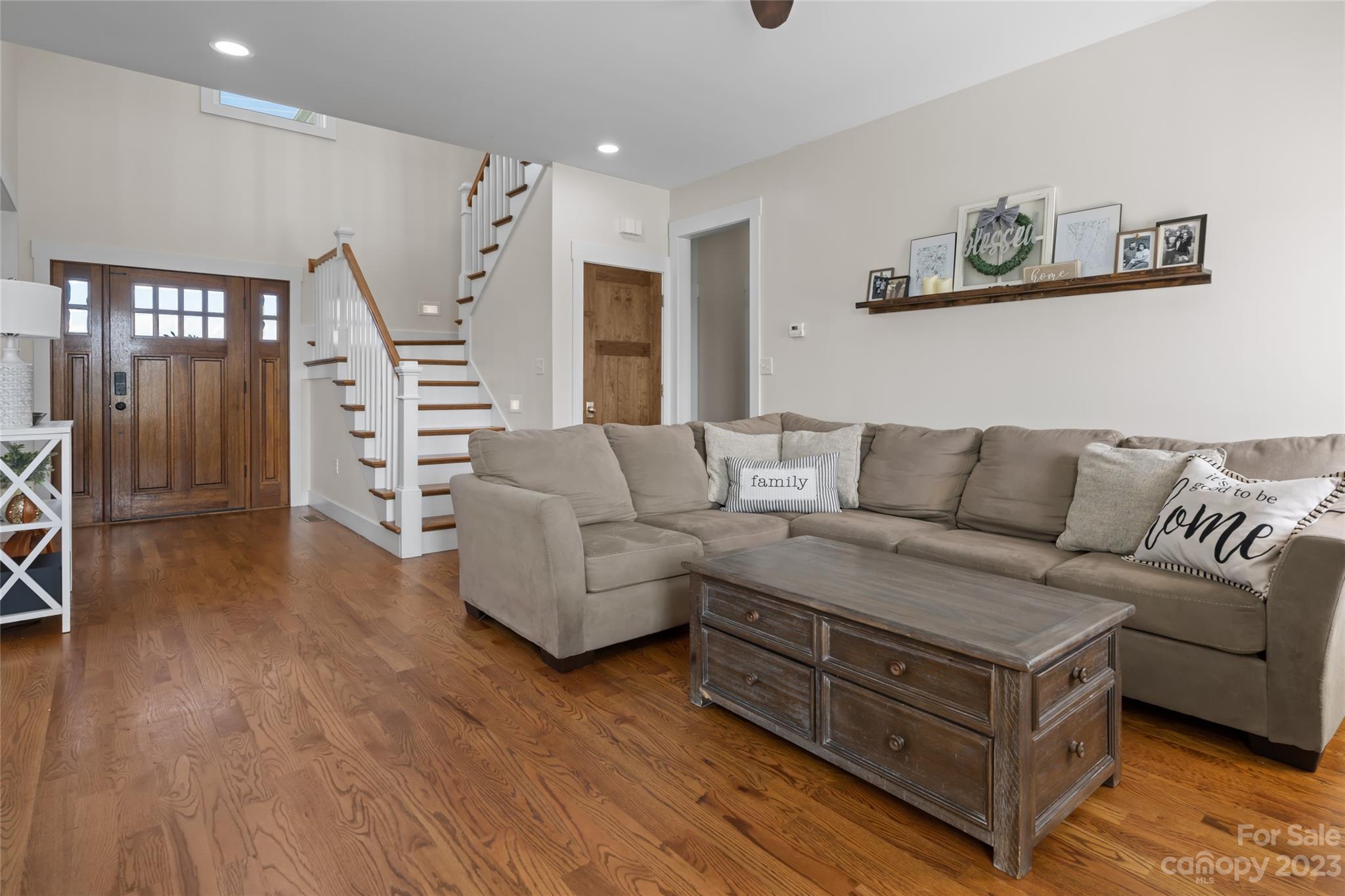 1480 Jenkins Valley Road Alexander, NC 28701 - Photo 11 of 40 a living room with furniture and wooden floor