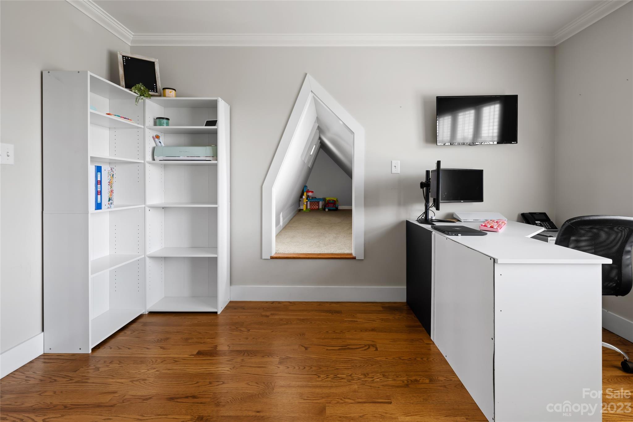 1480 Jenkins Valley Road Alexander, NC 28701 - Photo 31 of 40 a view of a storage & utility room with a fireplace
