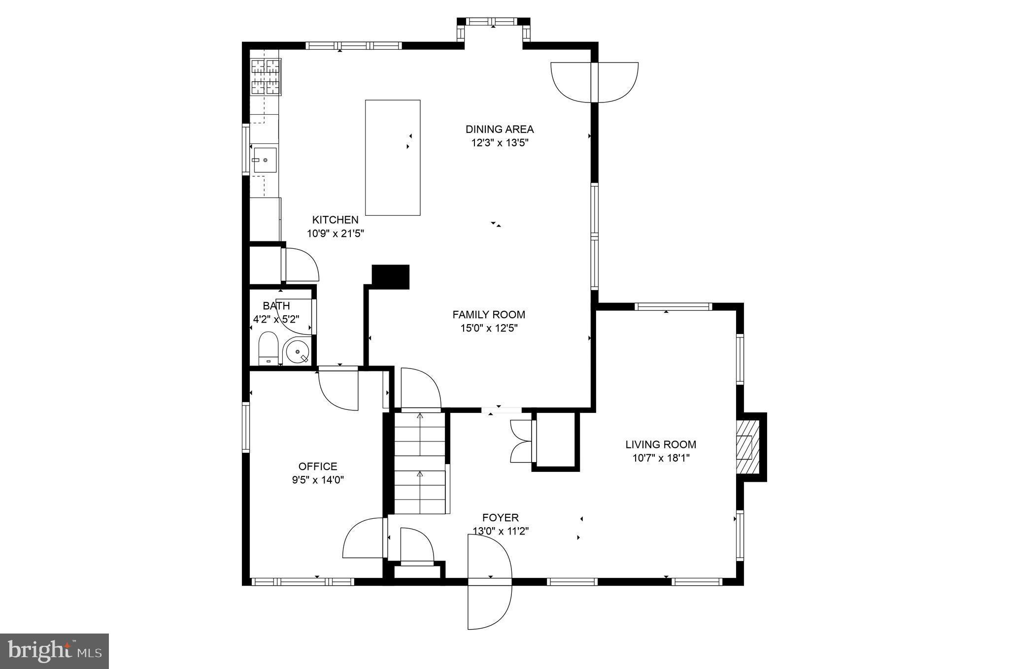 518 Enfield Road Oreland, PA 19075 - Photo 28 of 29 First Floor Plan