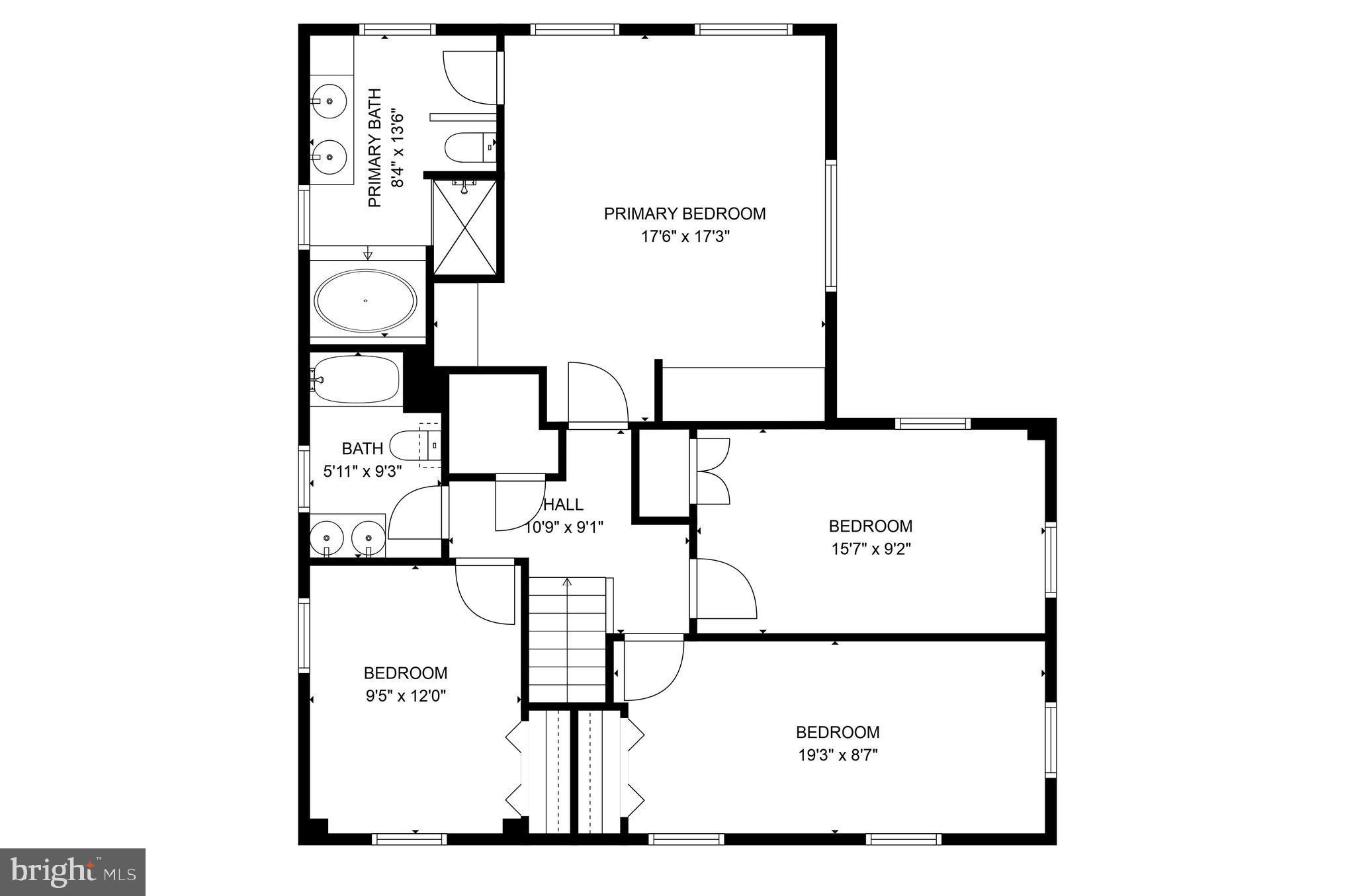 518 Enfield Road Oreland, PA 19075 - Photo 29 of 29 Second Floor Plan