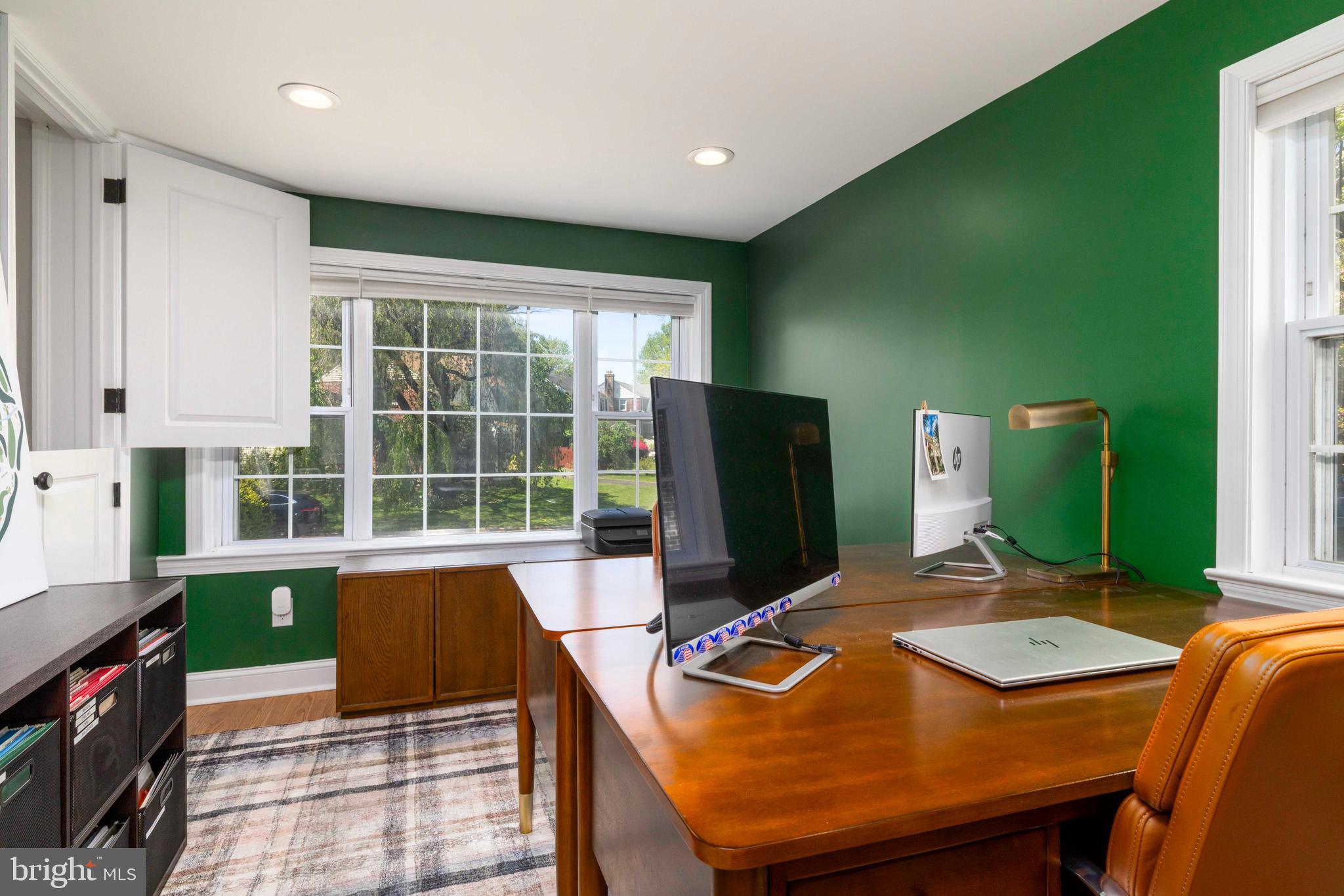 518 Enfield Road Oreland, PA 19075 - Photo 10 of 29 Home Office w/ Picture Window