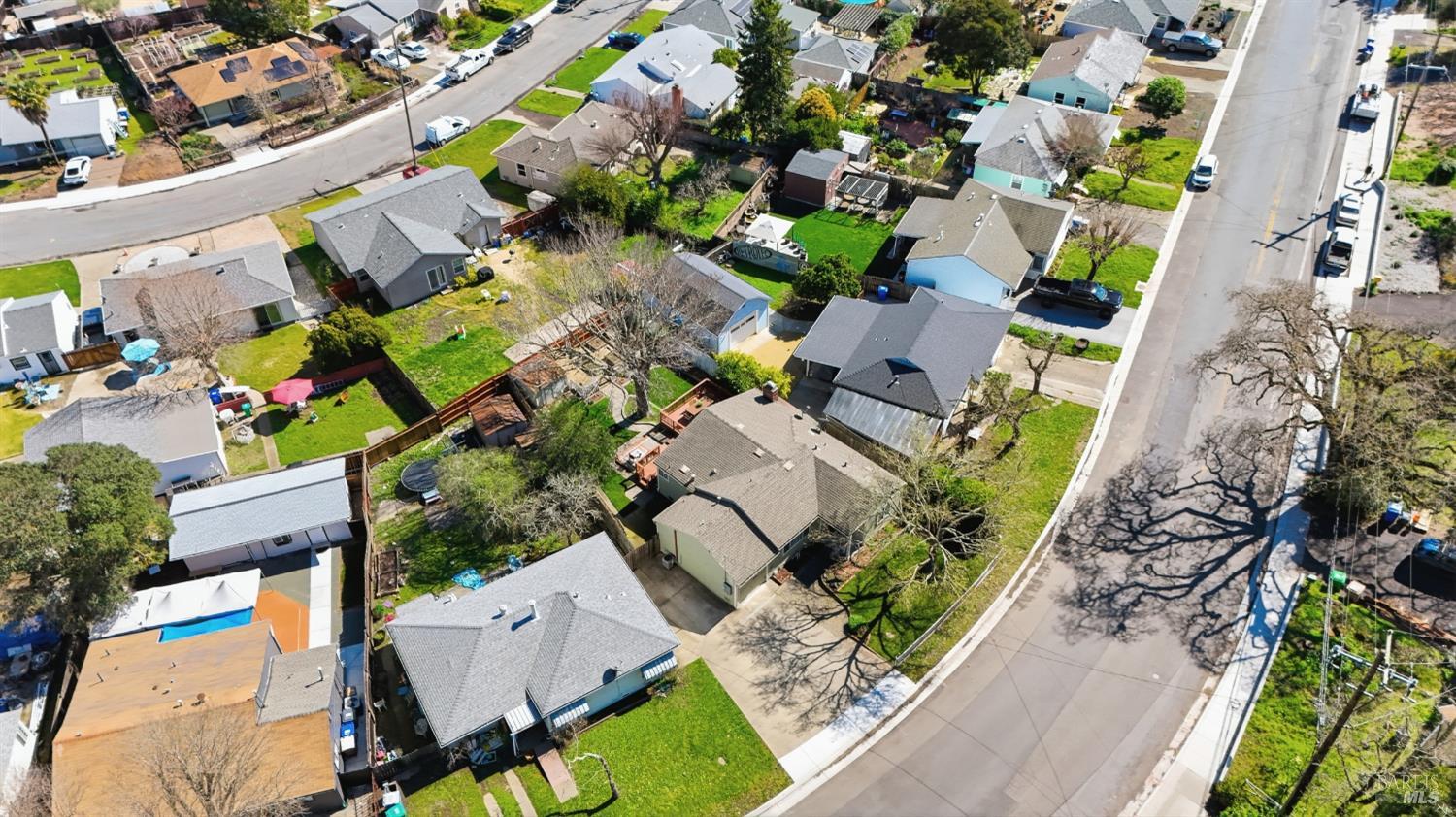 3188 Laurel Street Napa, CA 94558 - Photo 48 of 49 an aerial view of residential houses with outdoor space