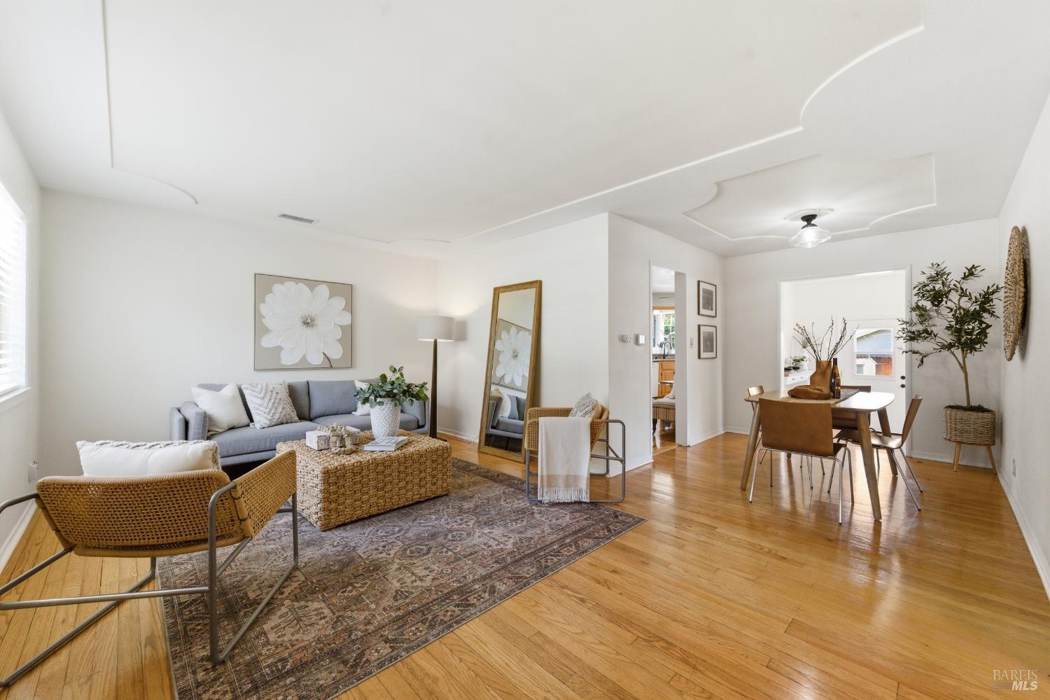 3188 Laurel Street Napa, CA 94558 - Photo 6 of 49 a living room with furniture and a wooden floor