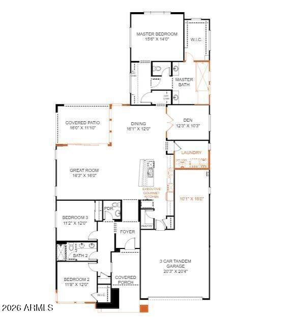 1110 East Monte Way Phoenix, AZ 85042 - Photo 50 of 50 Floorplan