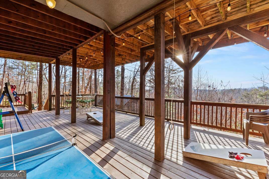 100 Smith Hill Road Blue Ridge, GA 30513 - Photo 37 of 66 a view of balcony with wooden floor