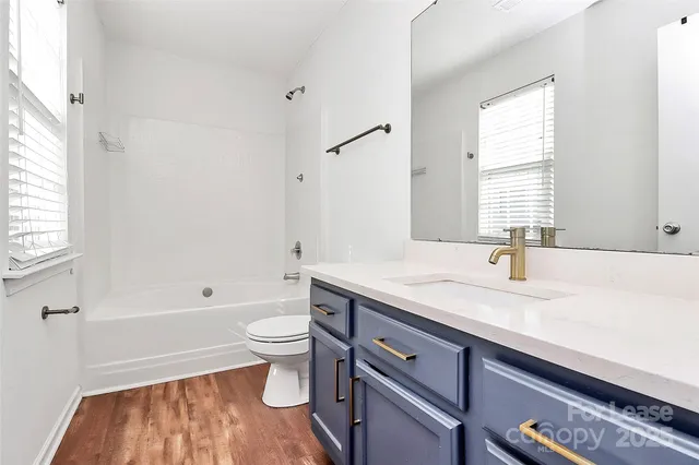 a bathroom with a sink a toilet and a bathtub