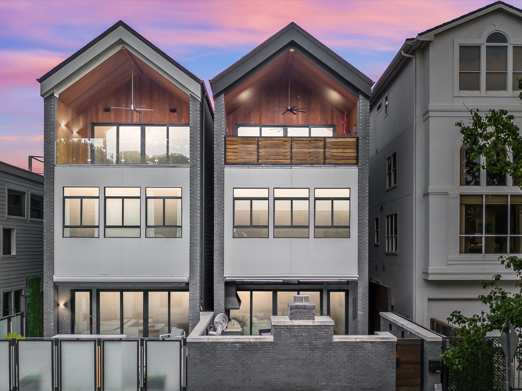 Architectural front elevation just one block from Memorial Park