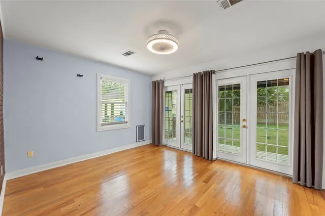 a view of wooden floor