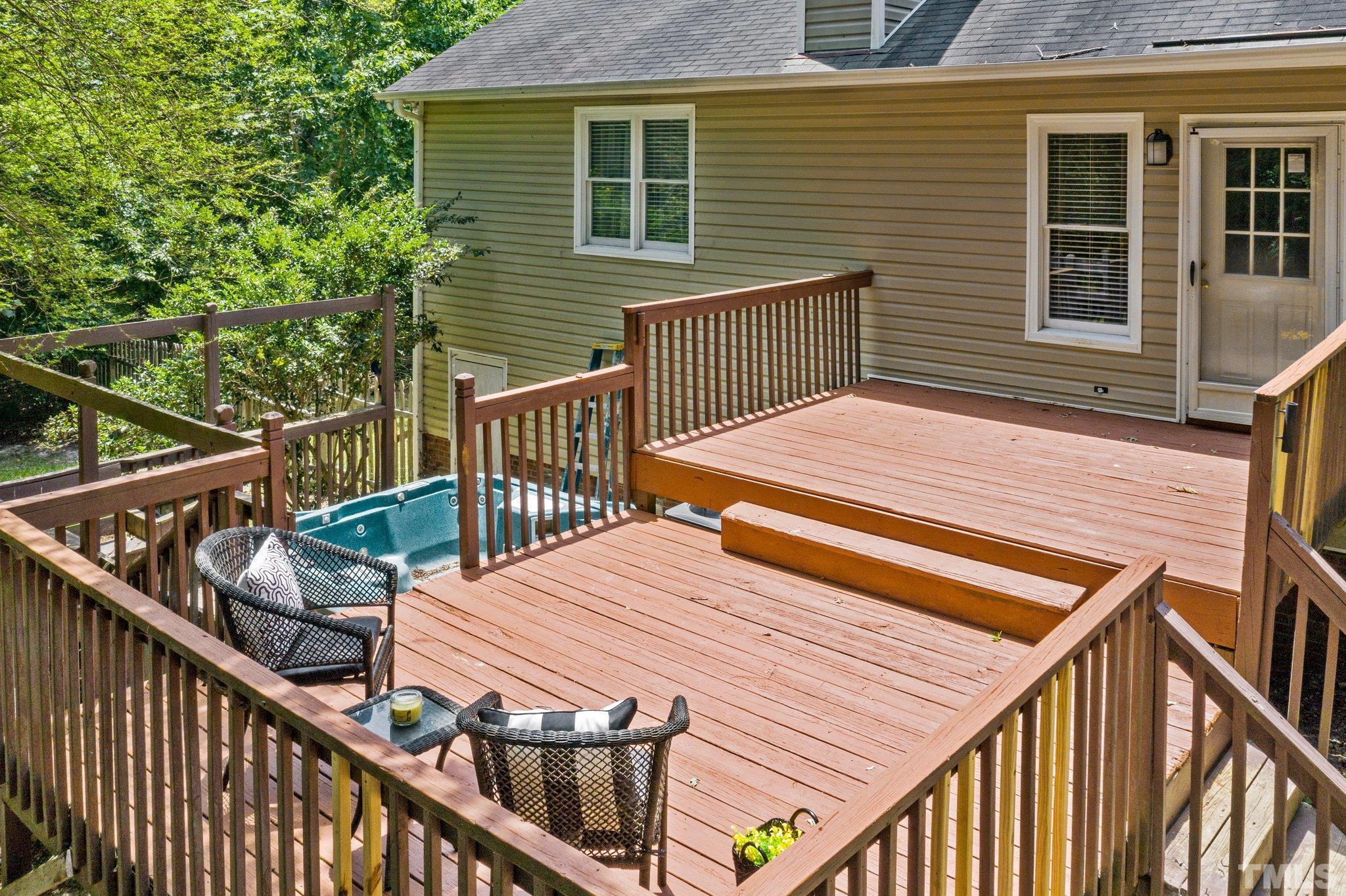 4209 Rockside Hills Drive Raleigh, NC 27603 - Photo 21 of 24 a balcony view with a seating space