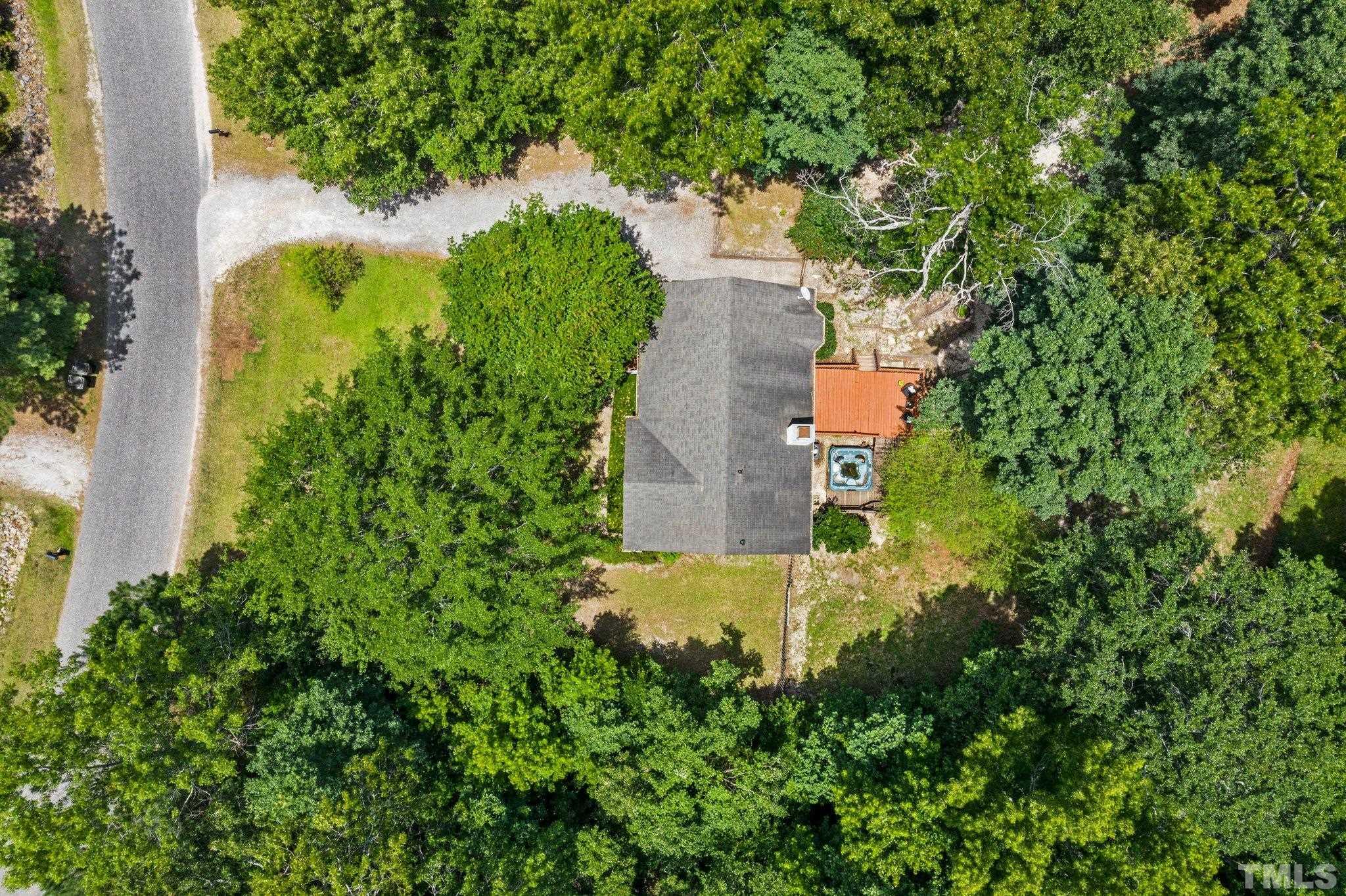 4209 Rockside Hills Drive Raleigh, NC 27603 - Photo 24 of 24 an aerial view of a house with a yard
