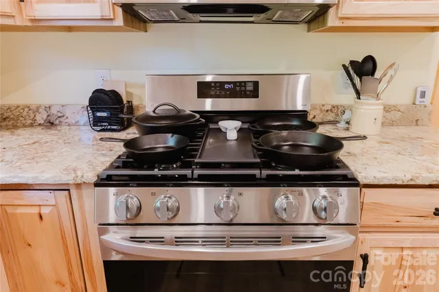 a close view of stove top oven