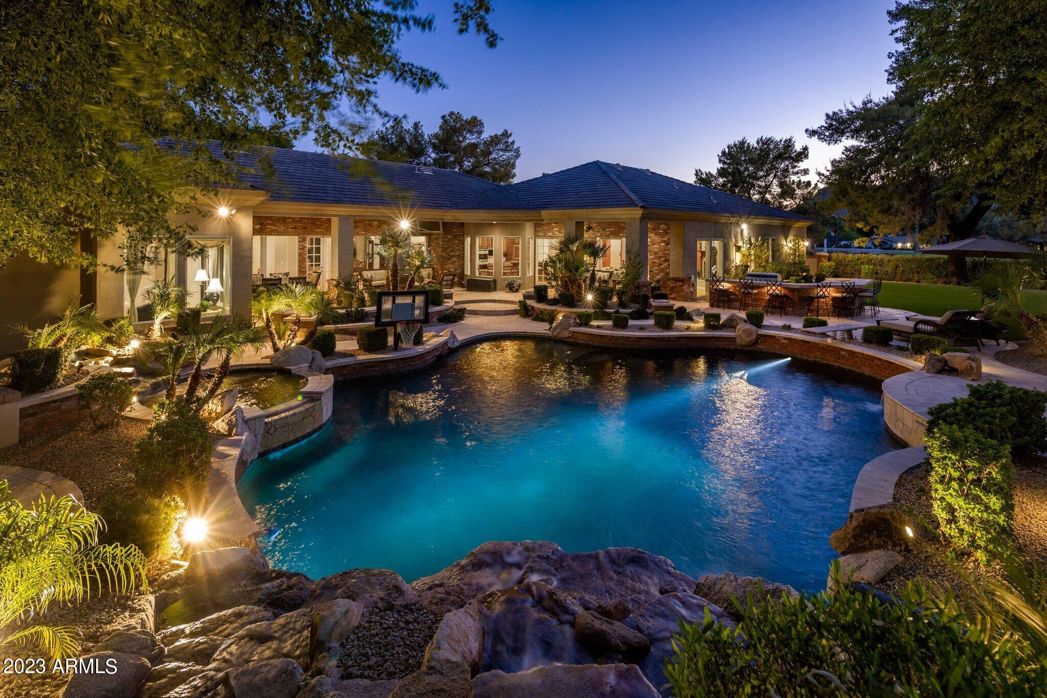 158 West Boca Raton Road Phoenix, AZ 85023 - Photo 45 of 50 Pool Twilight
