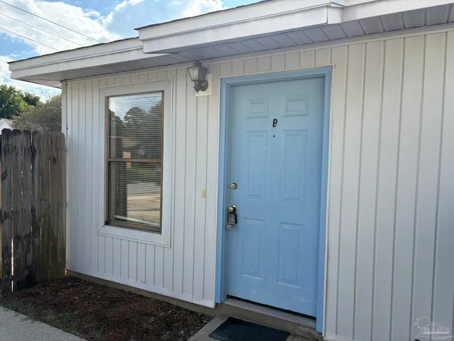a view of front door