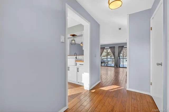 wooden floor in a room