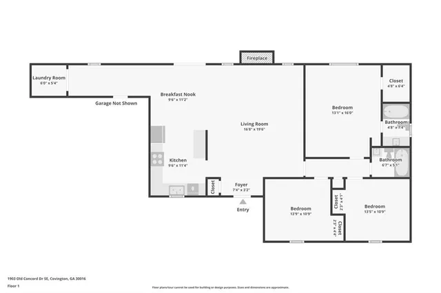$199,900 | 1903 Old Concord Drive Southeast, Covington, GA 30016