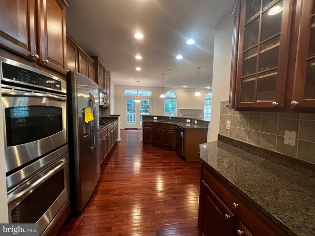 a balcony with wooden floor