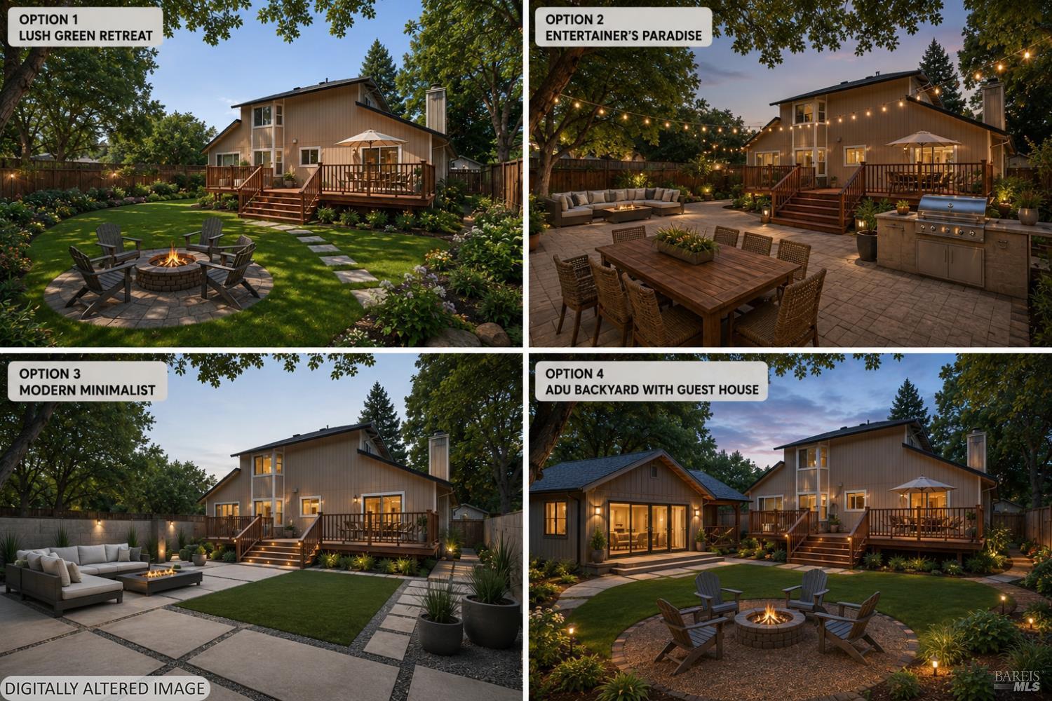 2322 South Hampton Circle Santa Rosa, CA 95401 - Photo 58 of 58 Backyard space is virtually staged with a few options for this open canvas