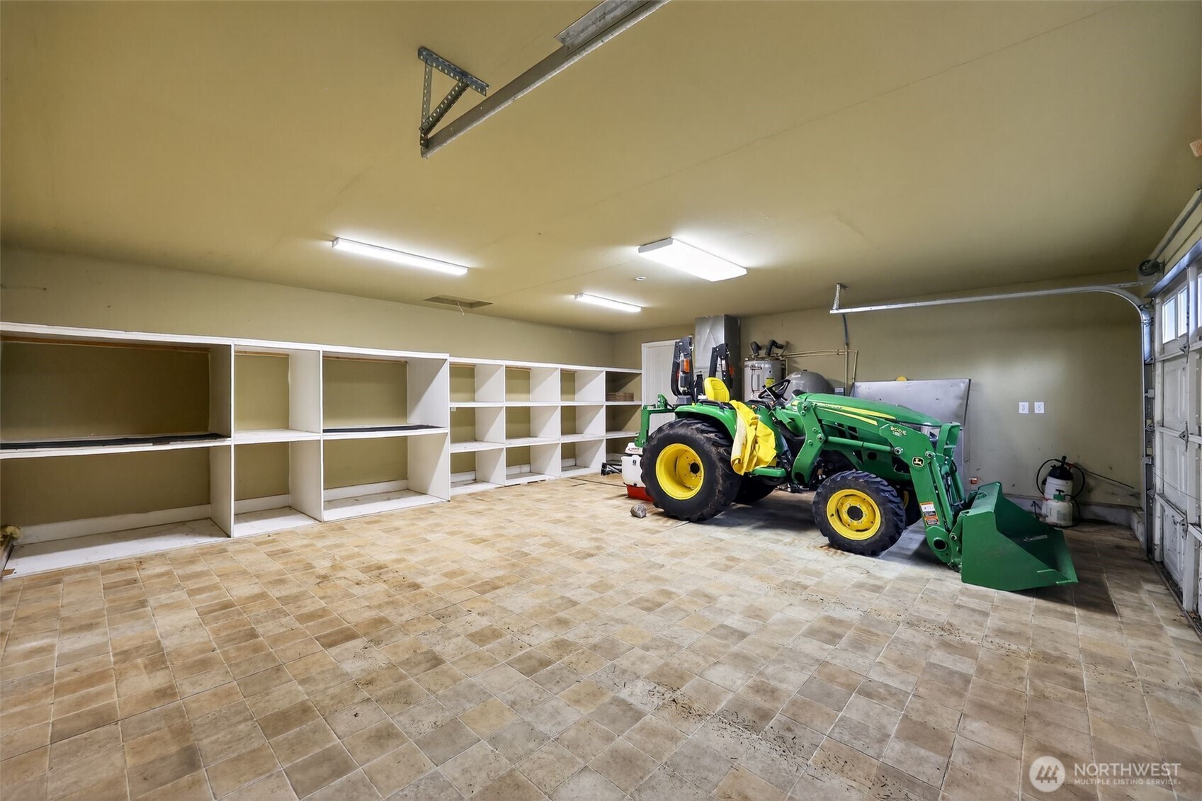 222 Oyler Road Ethel, WA 98542 - Photo 26 of 34 a view of a garage with wooden floor