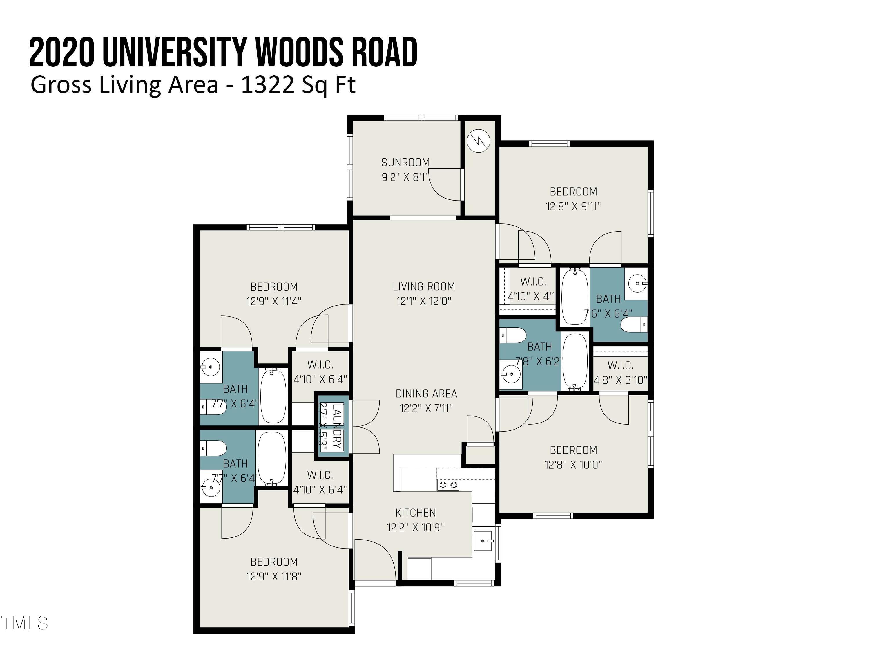 2020 University Woods Road, Unit 203 Raleigh, NC 27603 - Photo 16 of 16 FLOOR PLAN