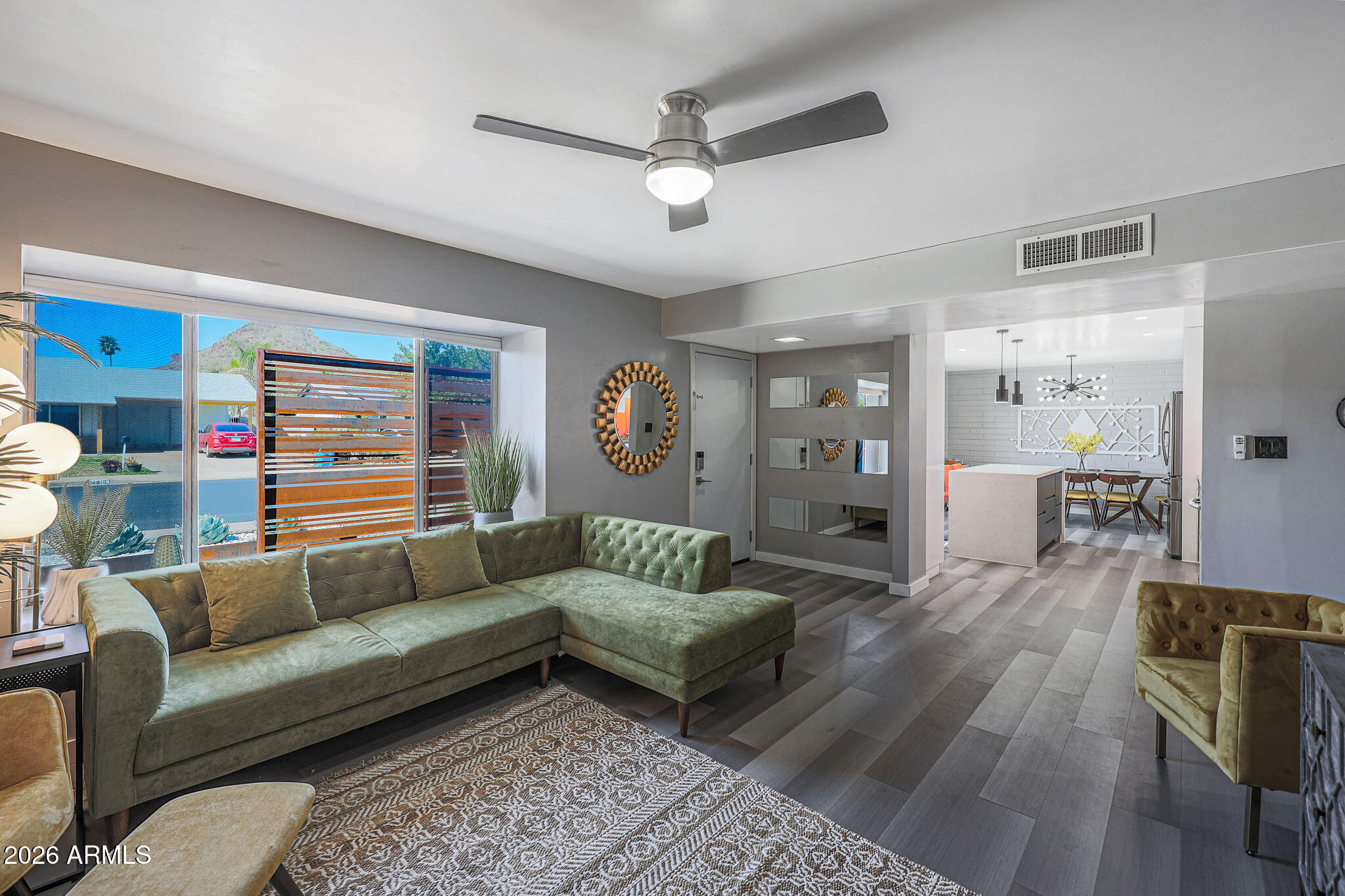 2201 East Marilyn Road Phoenix, AZ 85022 - Photo 6 of 47 a living room with furniture and a wooden floor