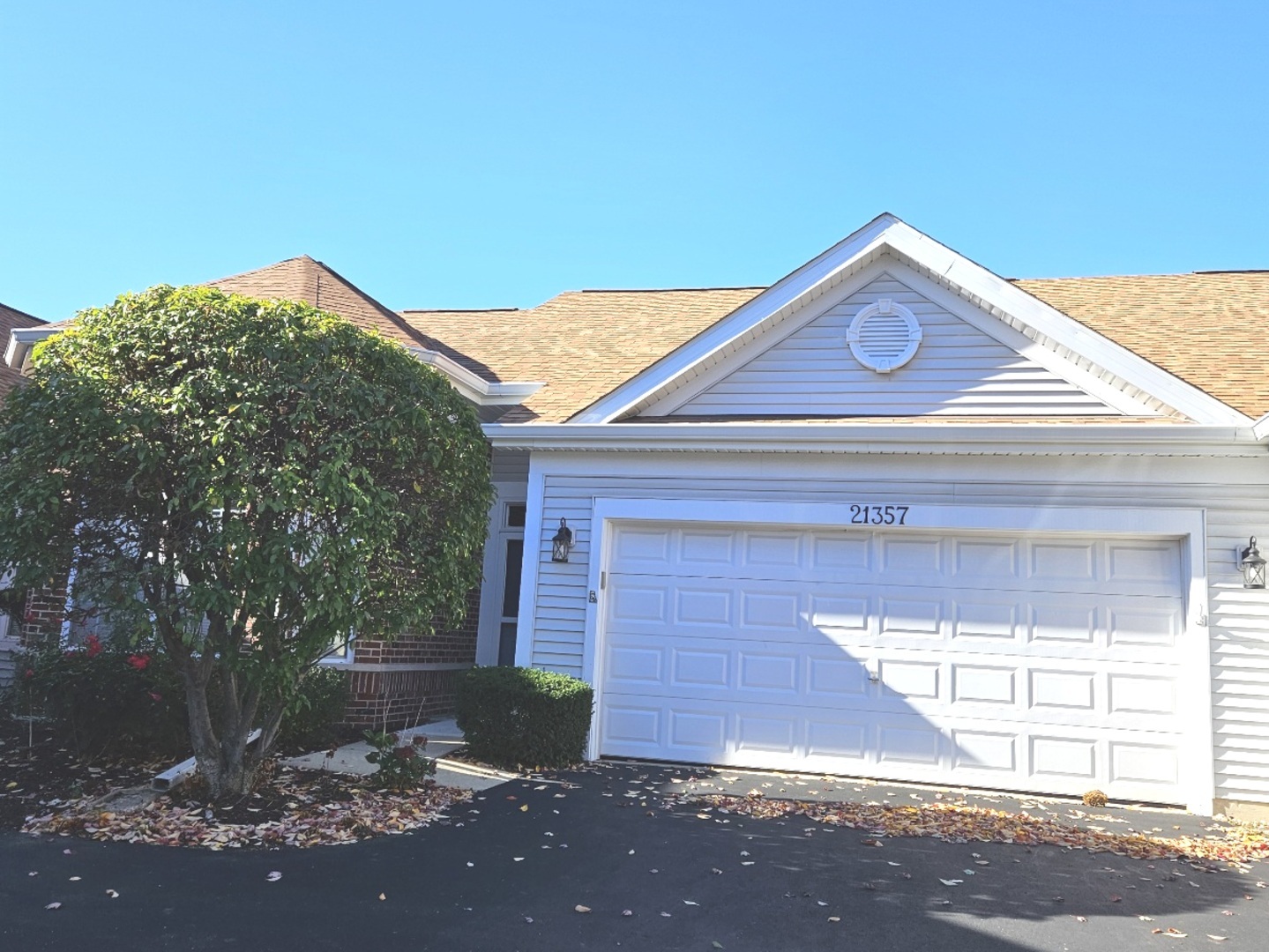 a front view of a house