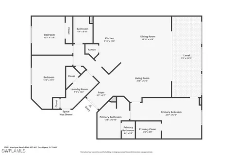 $549,900 | 12601 Mastique Beach Boulevard, Unit 402, Fort Myers, FL 33908