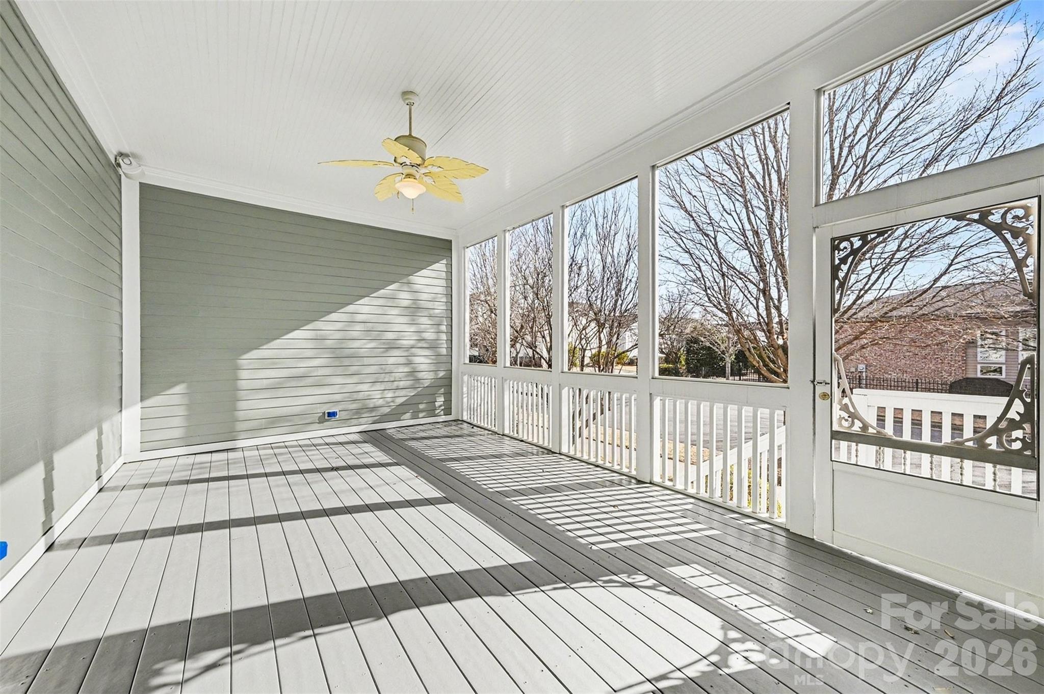 17531 Meadow Bottom Road Charlotte, NC 28277 - Photo 20 of 47 a view of a balcony with wooden floor