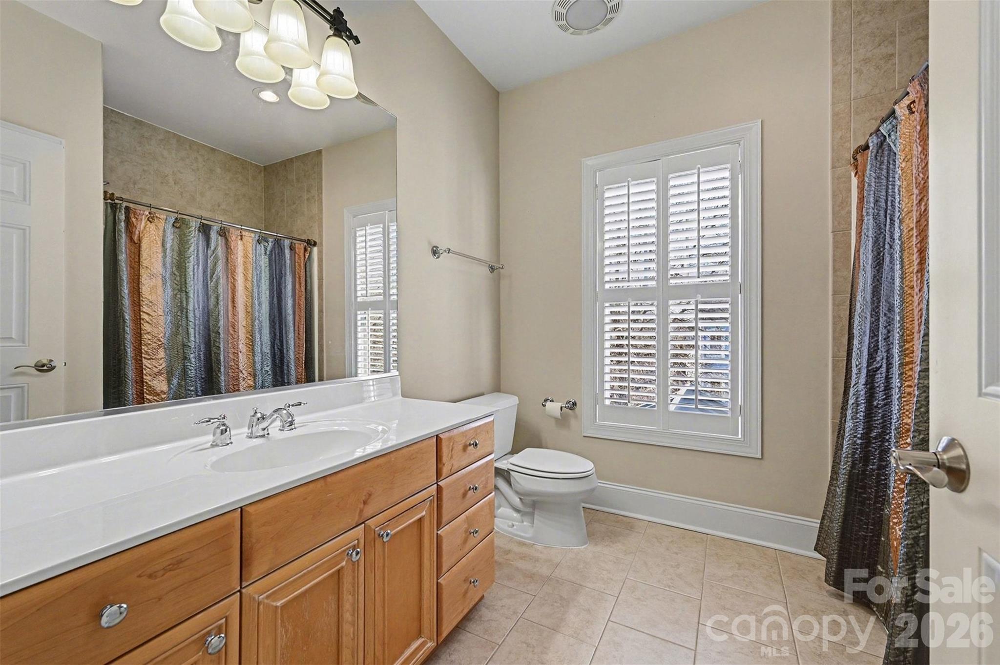 17531 Meadow Bottom Road Charlotte, NC 28277 - Photo 41 of 47 a bathroom with a sink a toilet and a mirror
