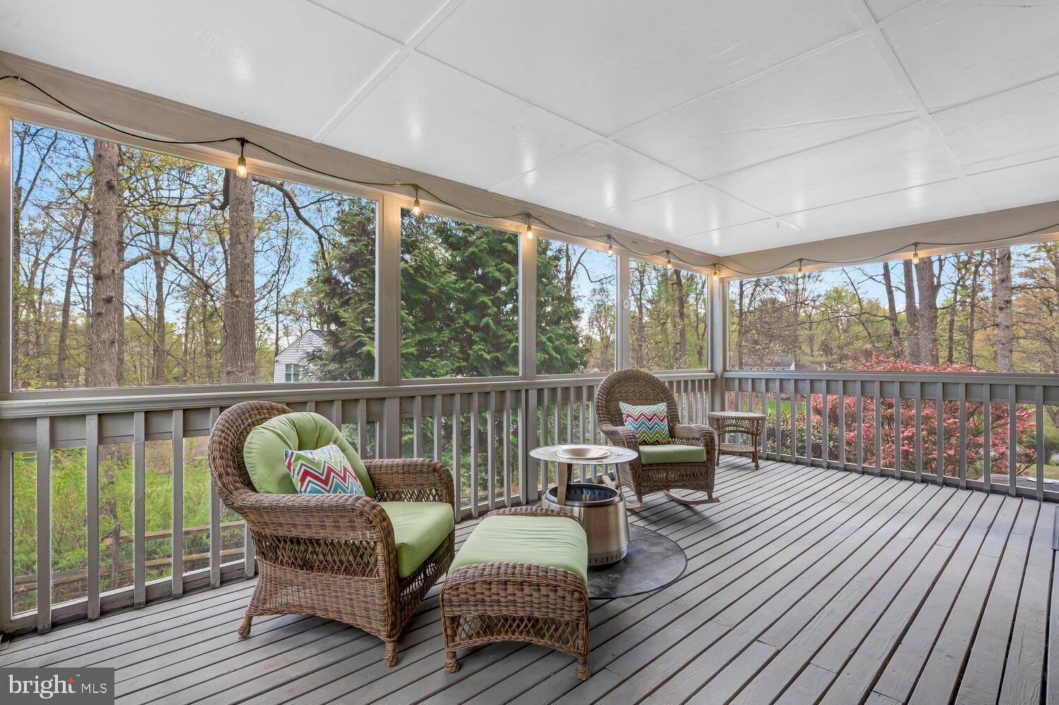 723 Forest Park Road Great Falls, VA 22066 - Photo 8 of 71 a balcony with furniture and a garden view