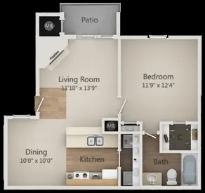 $774 | 2809 West William Cannon Drive, Unit D202, Austin, TX 78745