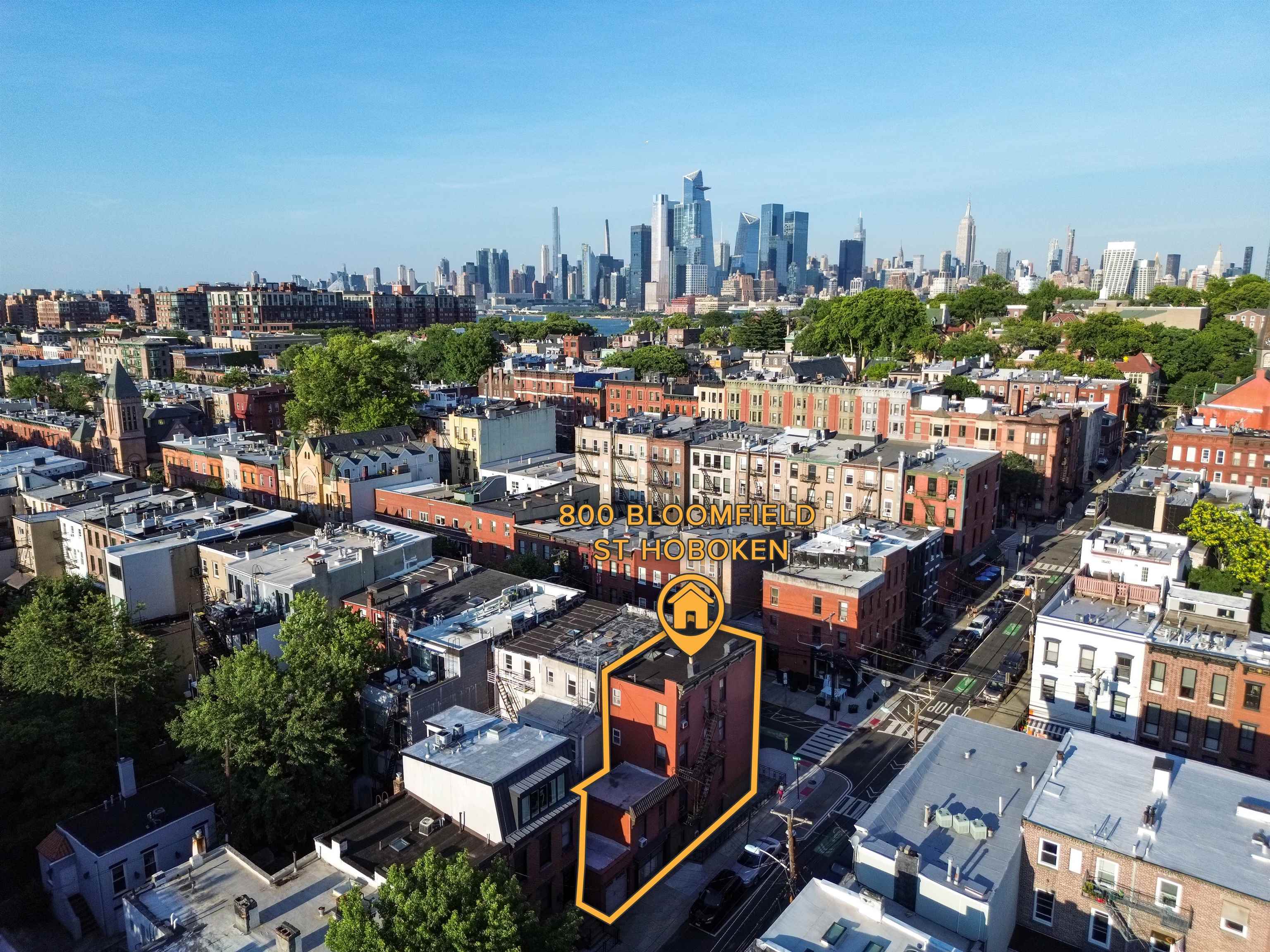 800 Bloomfield Street Hoboken, NJ 07030 - Photo 35 of 38 an aerial view of a city
