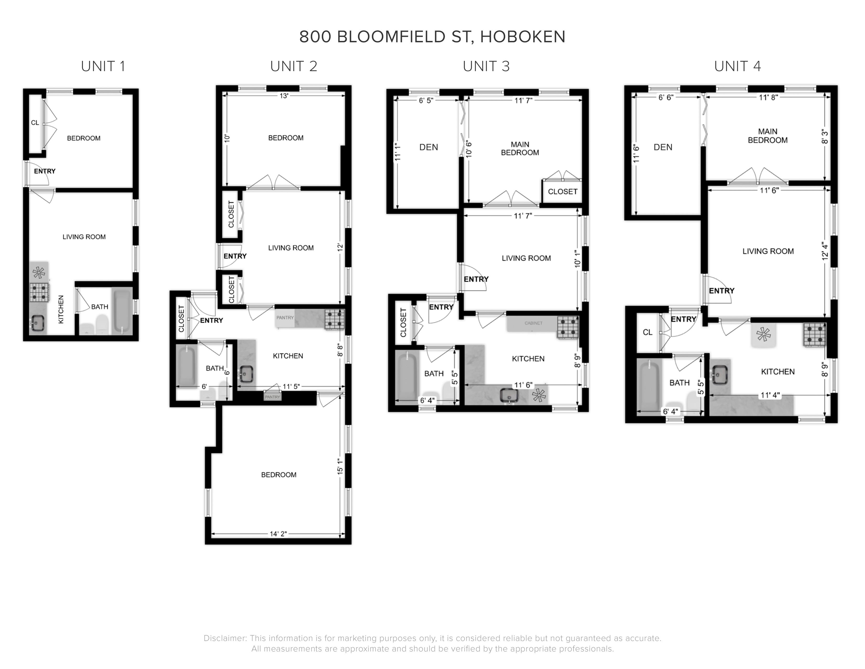 800 Bloomfield Street Hoboken, NJ 07030 - Photo 38 of 38 a picture of a floor plan