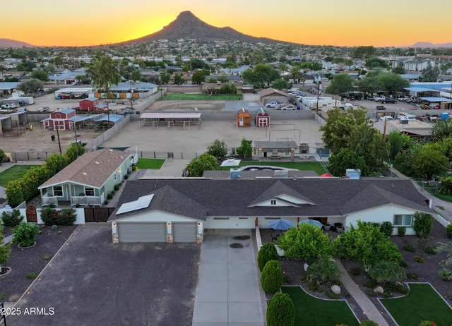 a view of street from balcony