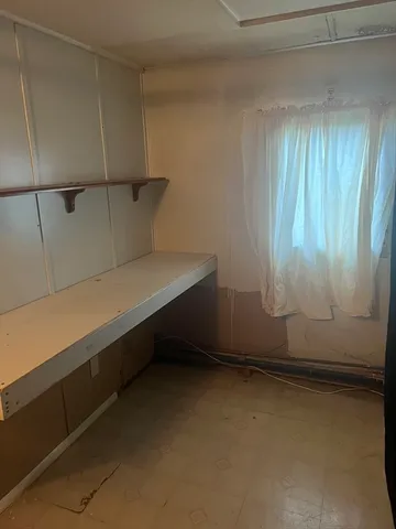 a room with storage