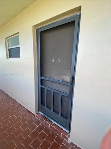 a view of a door