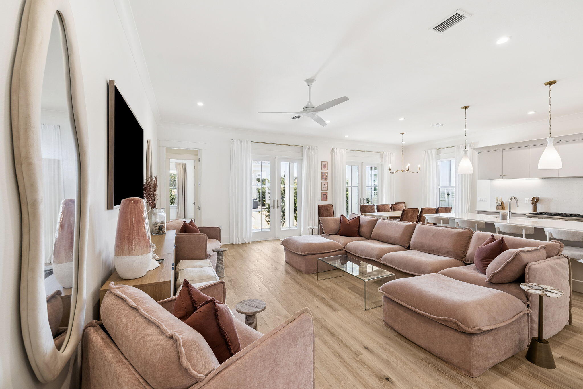 41 West Pollard Cove Inlet Beach Inlet Beach, FL 32461 - Photo 18 of 54 a living room with furniture and a large window