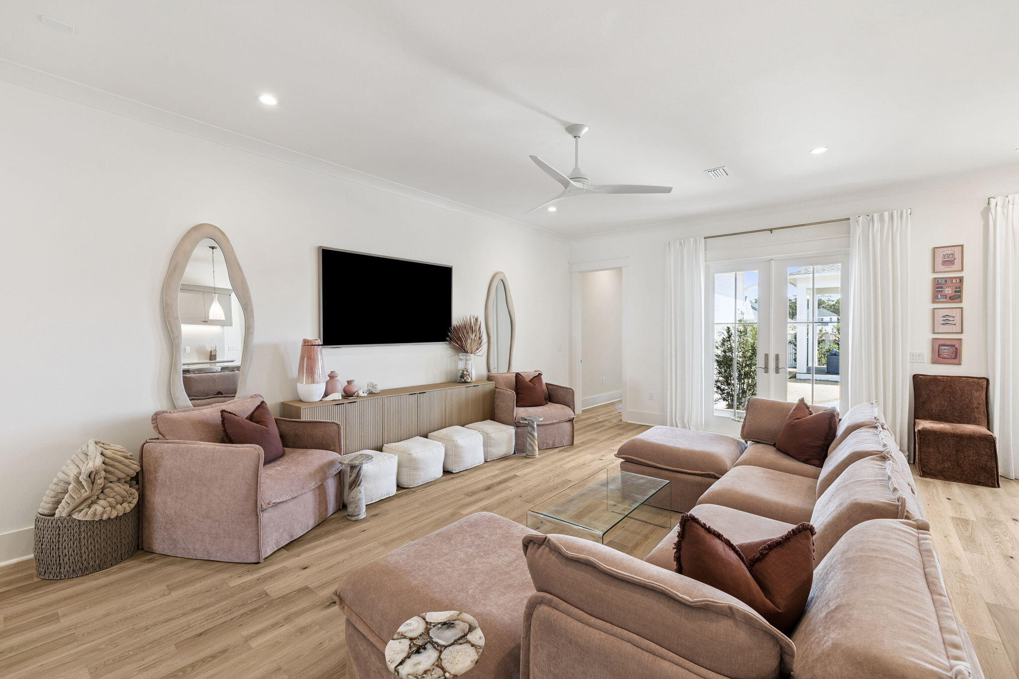 41 West Pollard Cove Inlet Beach Inlet Beach, FL 32461 - Photo 19 of 54 a living room with furniture and a flat screen tv