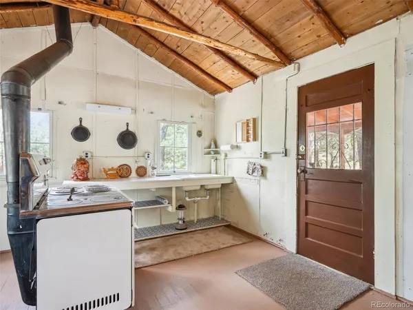 a room with storage and utility