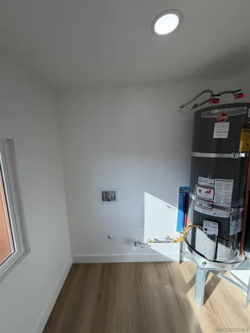 a view of workspace and bedroom